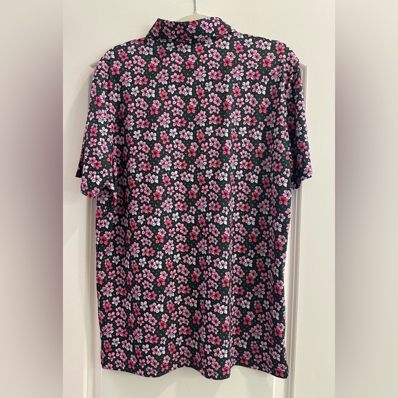 Birdie Boss Large Men's Floral Golf Shirt - Picture 2 of 4